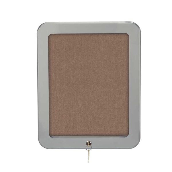 Outdoor Enclosed Combo Board, 72"x36", Satin Frame/Blue & Cobalt